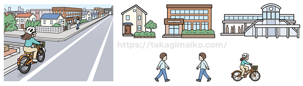 中学生のイラスト（数学の教科書カット）