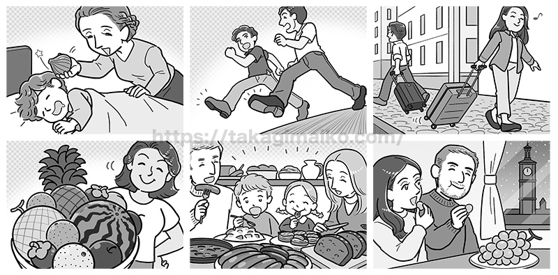 世界の正月アローのイラストカット