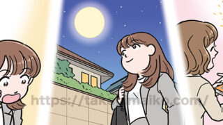 社会人女性の一日のイラスト