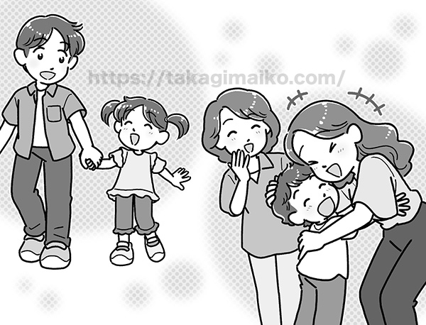 兄弟・姉妹・子どもと家族のイラスト
